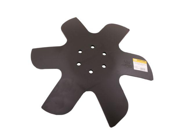 Talerz skrajny lewy Z-6 fi 460 mocowanie 6 / 100mm grubość 8mm zastosowanie KM060251 Bednar stal borowa Waryński