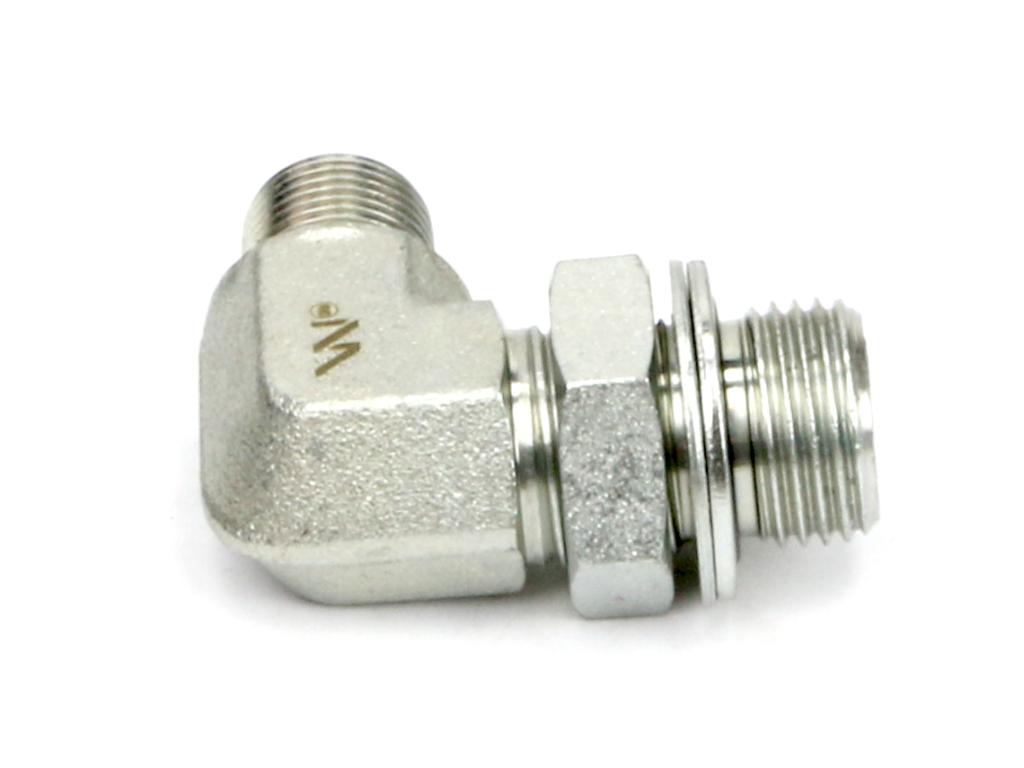 Kolanko hydrauliczne nastawne calowe BB 1/2" x 3/4" BSP z regulacją Waryński