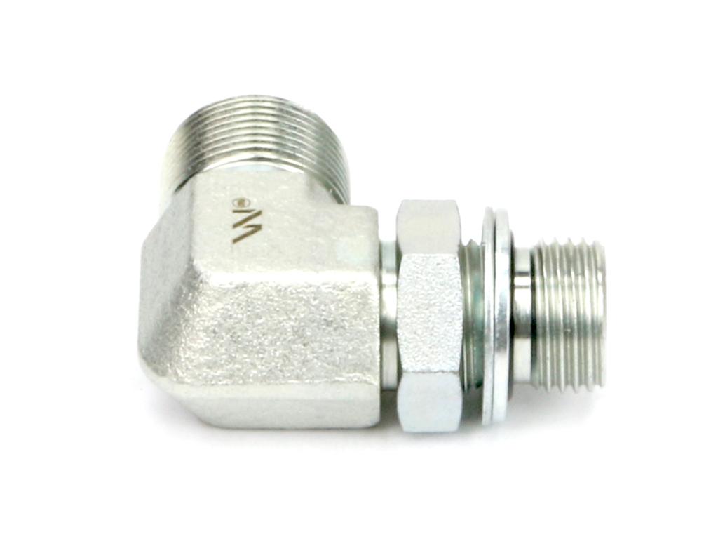 Kolanko hydrauliczne nastawne BB M36x2 28L x 1"BSP z regulacją Waryński