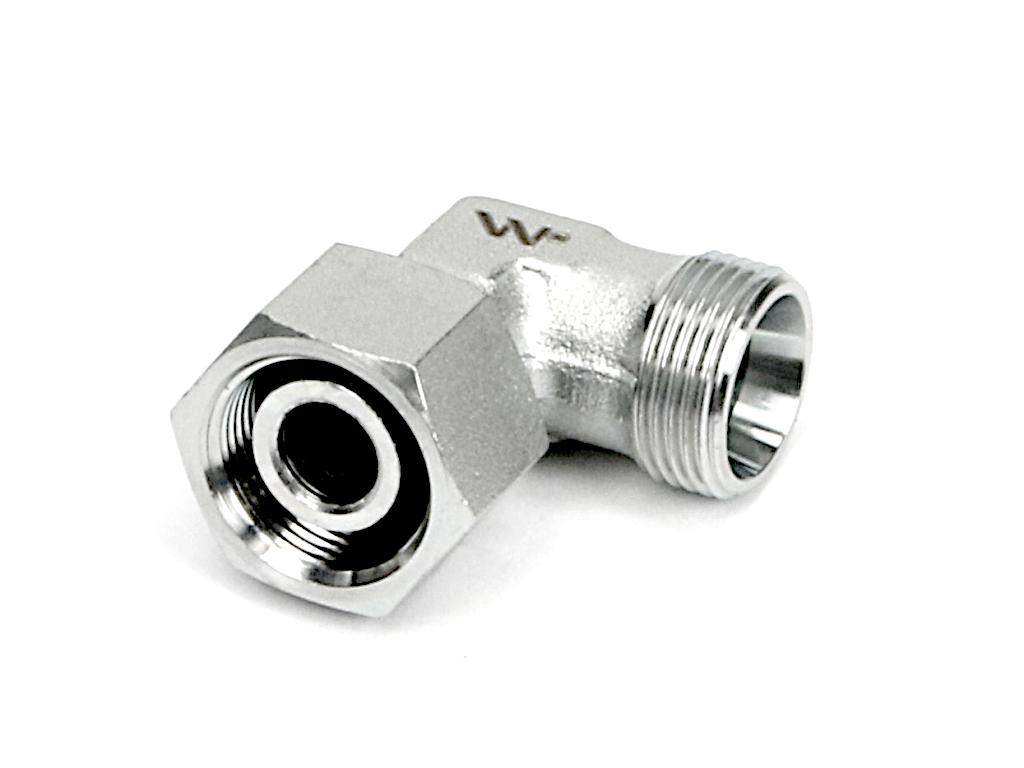 Kolanko hydrauliczne metryczne AB M18x1.5 12L (XEVW) Waryński ( sprzedawane po 5 )
