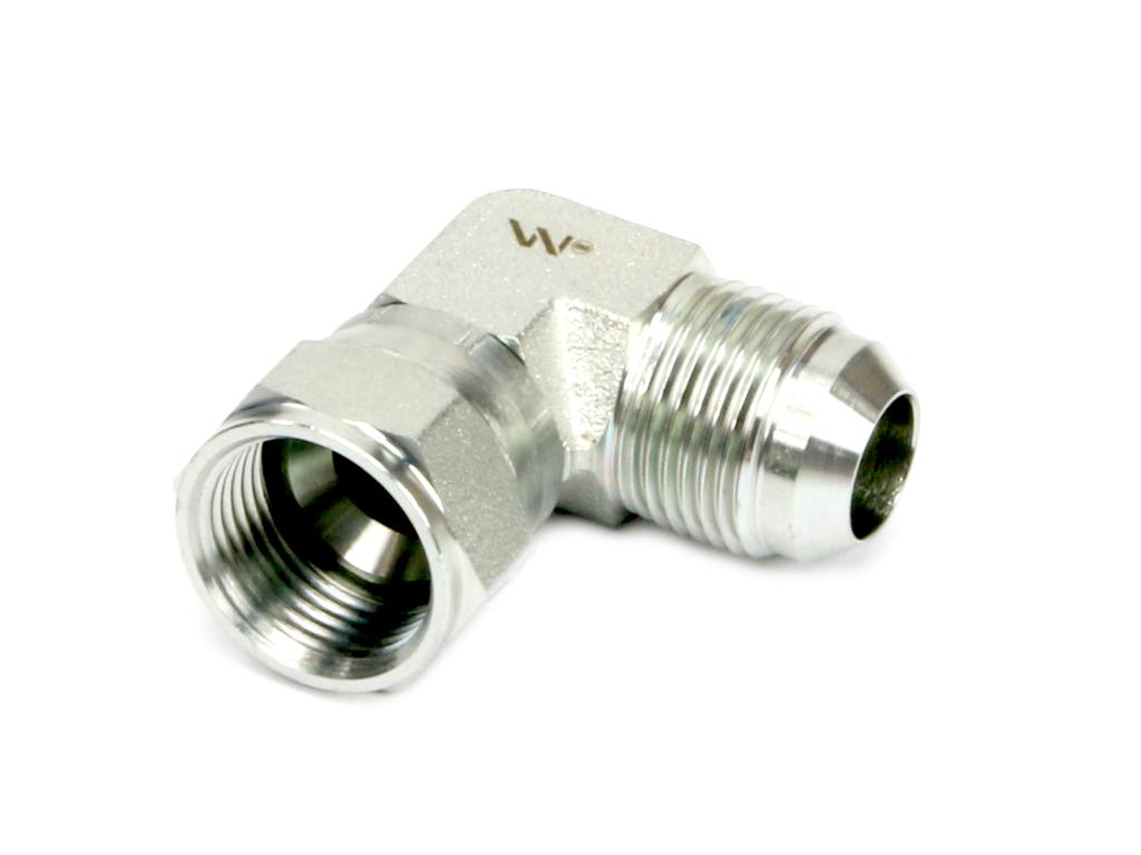 Kolanko hydrauliczne calowe AB 3/4" UNF (JIC) Waryński
