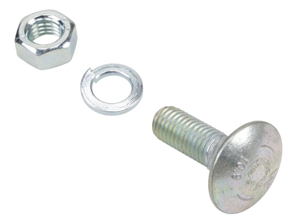 Śruba kpl. zamkowa M12x35 mm kl.10.9 DIN603, talerza agregatu, (sprzedawane po 25), Waryński