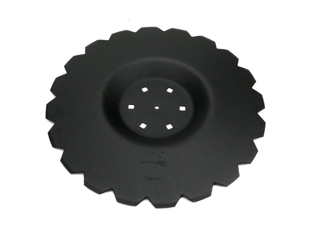 Talerz uzębiony Z-20 fi 510 mocowanie 6/120 grubość 3.5 mm przetłoczony stal borowa WARYŃSKI R