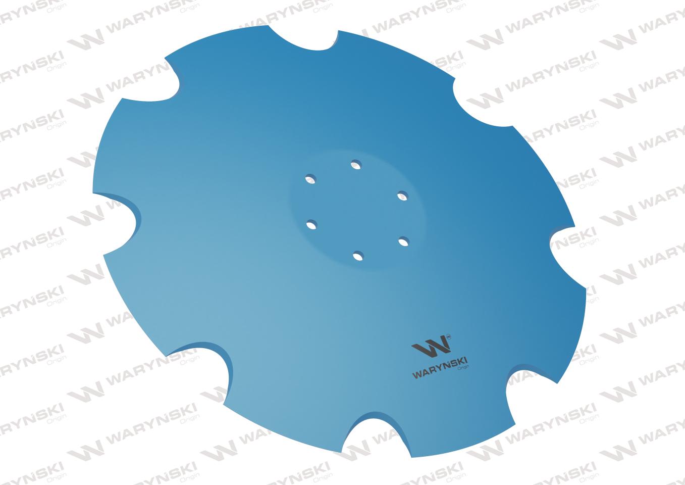 Talerz, uzębiony Z-8 fi 465 mocowanie 6/100 grubość 5 mm stal borowa, Lemken Helidor 3490471, Waryński