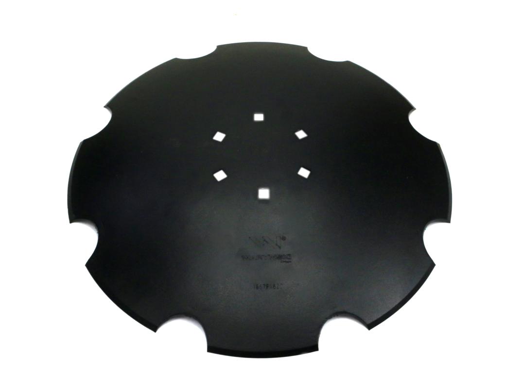 Talerz uzębiony Z-8 fi 510 mocowanie 6/120 grubość 4mm stal borowa WARYŃSKI R