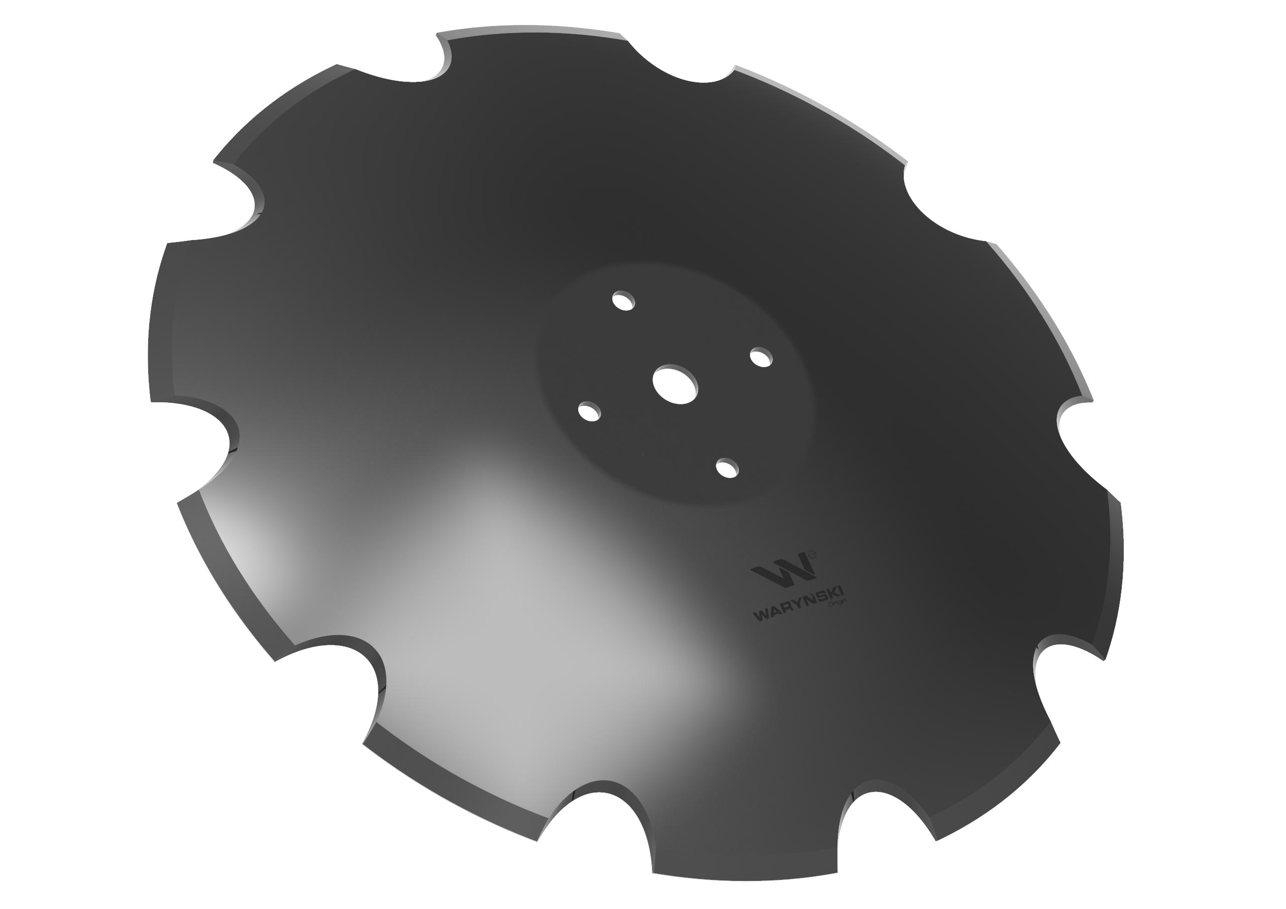 Talerz uzębiony Z-10 fi 560 mocowanie 4/115 grubość 4.5 mm zastosowanie Mandam Waryński