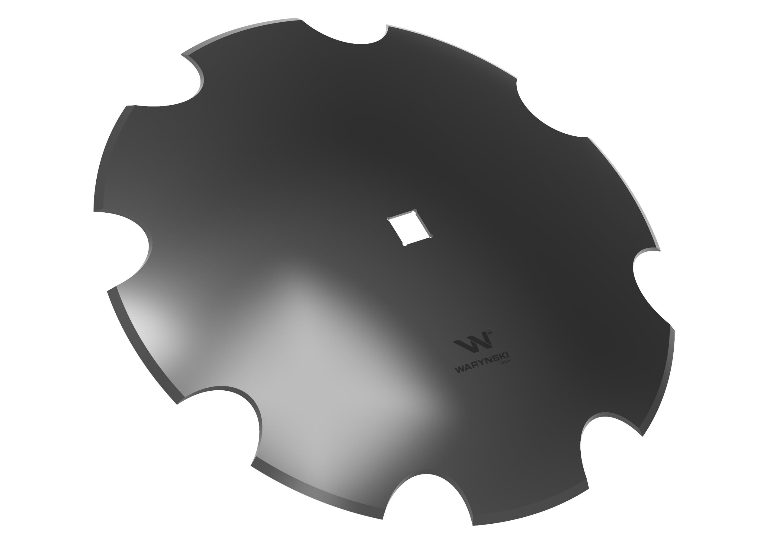 Talerz uzębiony Z-8 fi 560 otwór 30x30 stal borowa WARYŃSKI R 1279601010 1202030130