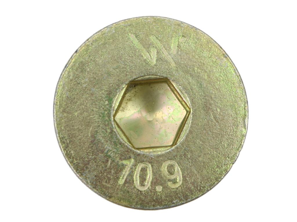 Śruba kpl., M12x40 - imbus klasa 10,9 DIN7991, (sprzedawane po 25), Waryński