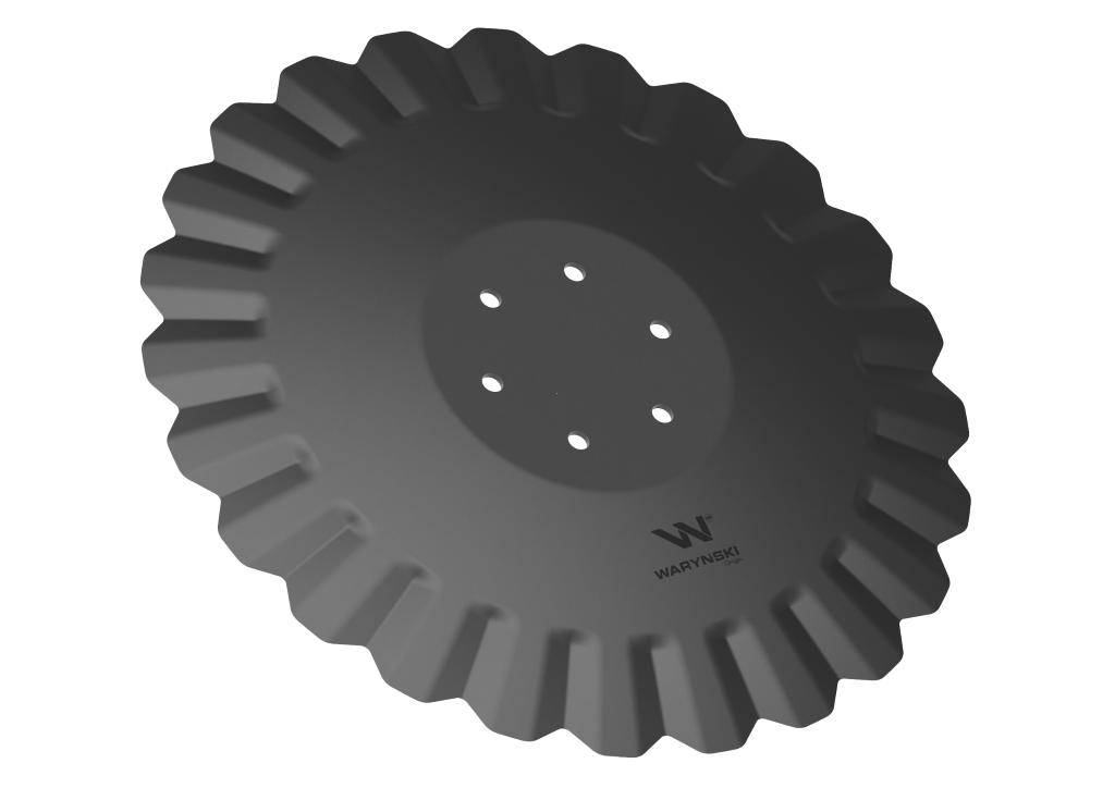 Talerz, tłoczony fi 510 mocowanie 6/120 prosta piasta grubość 4,5 mm stal borowa, Waryński