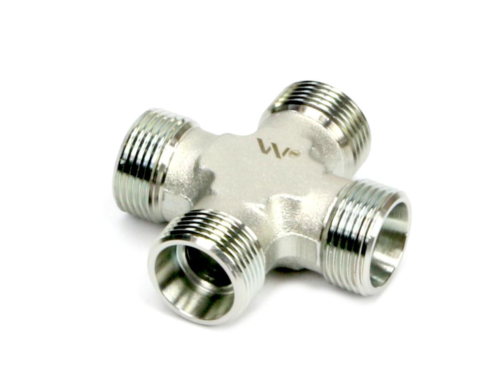 Czwórnik hydrauliczny metryczny BBBB M16x1.5 10L Waryński