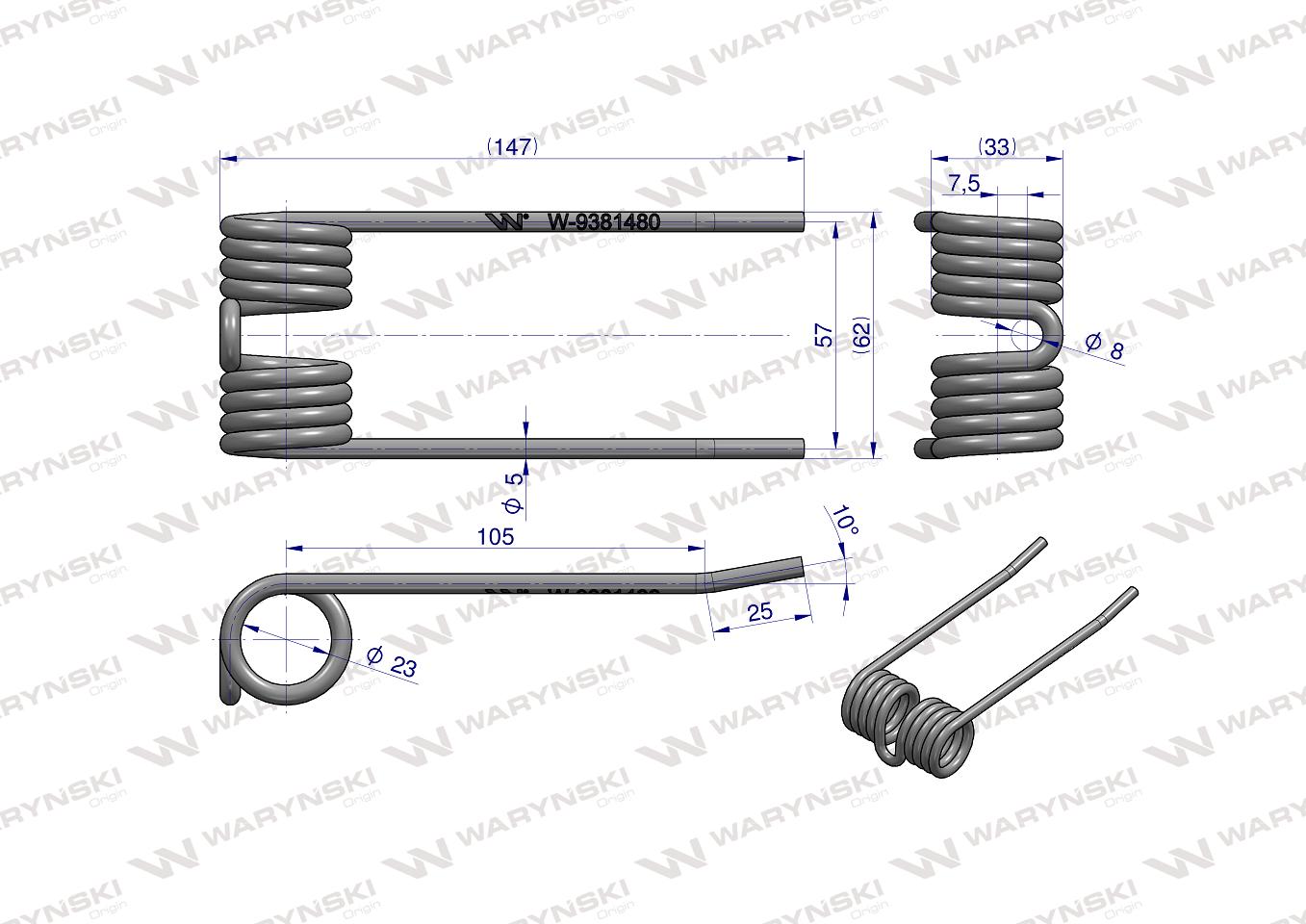 Palec podbieracza zastosowanie Krone 9381480 Waryński