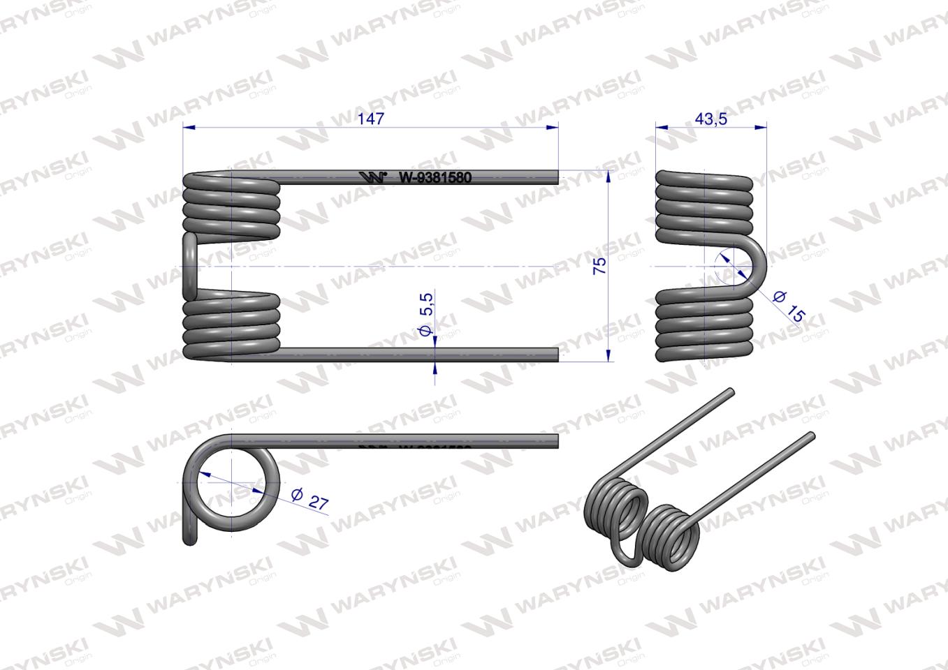 Palec podbieracza zastosowanie KRONE 9381580 Waryński