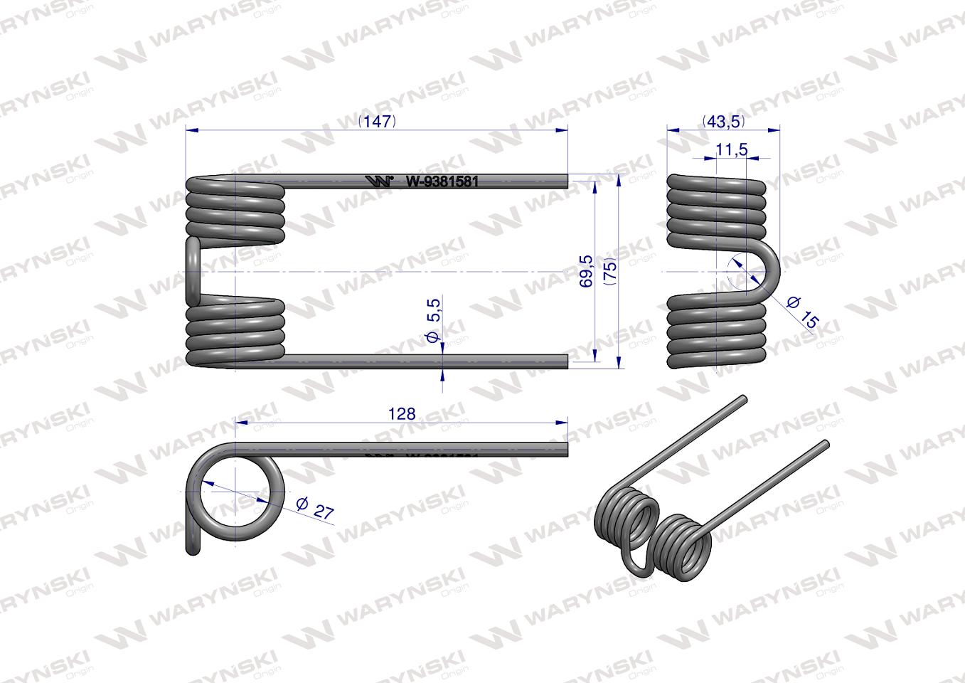 Palec podbieracza zastosowanie Krone 9381581 Waryński