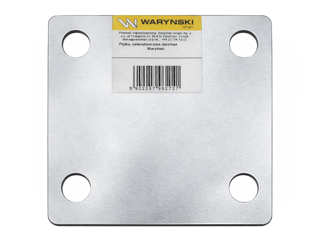 Płytka, czterotworowa Jarzma M10 40, Waryński
