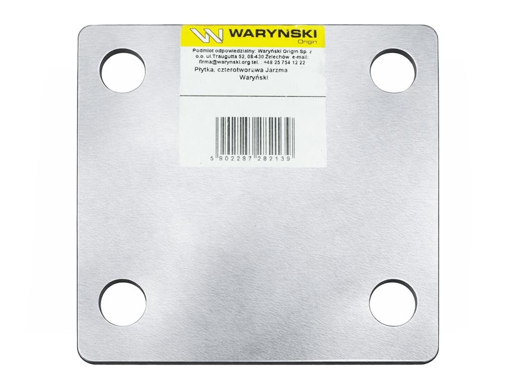 Płytka, czterootworowa Jarzma M10 40, Waryński