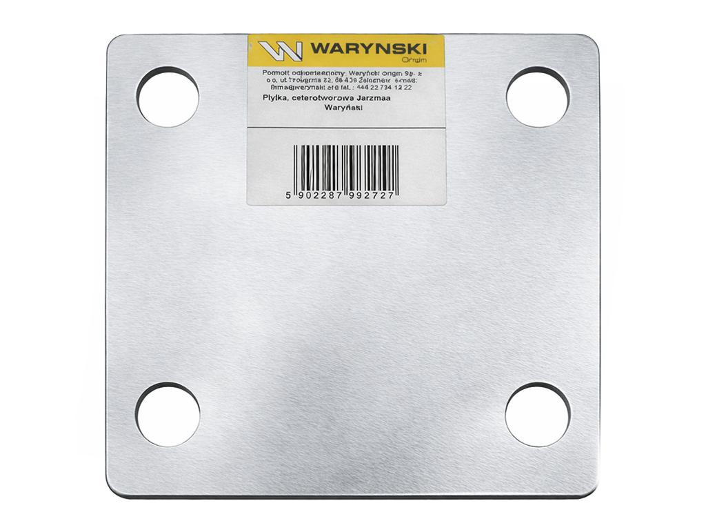 Płytka, czterotworowa Jarzma M16 100, Waryński