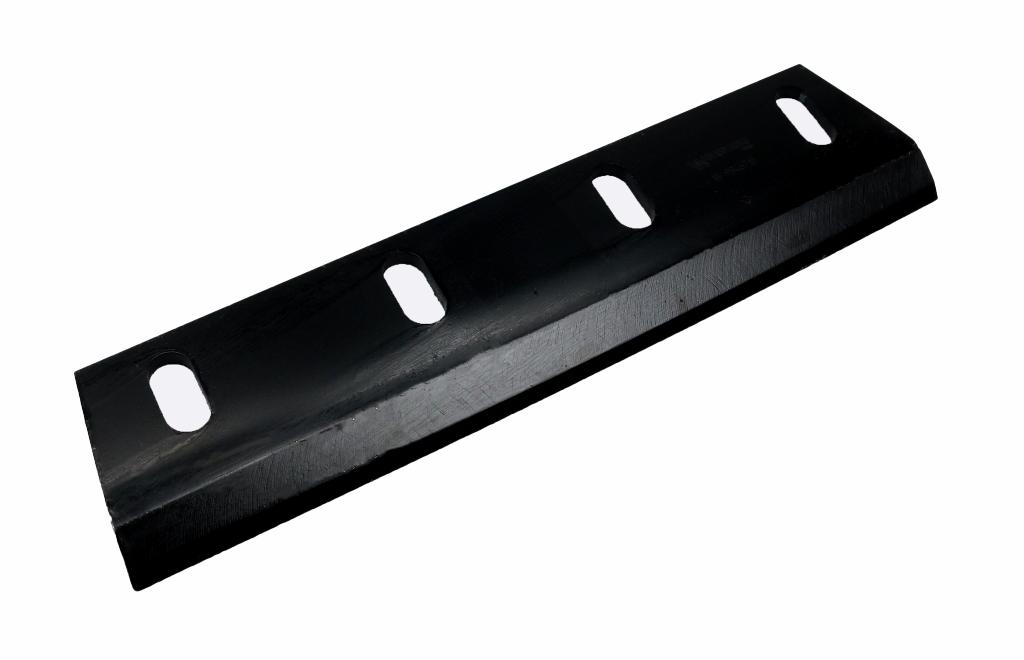 Nóż sieczkarni napawany prawy do trawy 380x90x8.5R otwory 4x35mm zastosowanie Claas Jaguar 9846710 WARYŃSKI