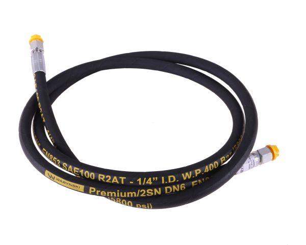 Przewód hydrauliczny 400 bar gwint M14x1.5 proste L-2000mm DN06-2SN (AA-06-2000; P11P11) 40.0MPa Waryński
