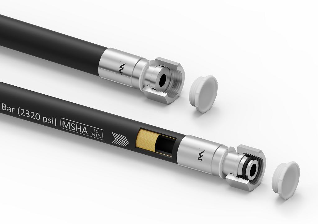 Przewód hydrauliczny gładki z uszczelnieniem - 160 bar gwint M22x1.5 prosta stożek/prosta płasko  L-1000mm DN12-1SN 16.0MPa Waryński