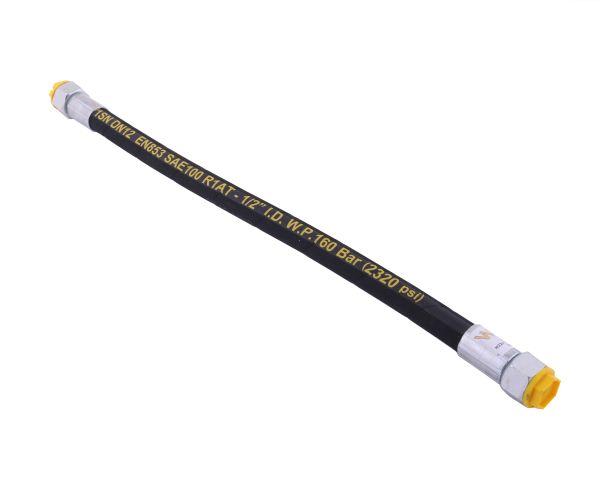 Przewód hydrauliczny 160 bar gwint M22x1.5 prosta stożek/prosta płasko  L-500mm DN12-1SN 16.0MPa Waryński