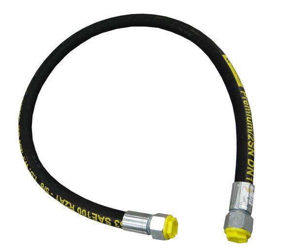 Przewód hydrauliczny 250 bar gwint M27x2 proste L-1250mm DN16-2SN (AA-1250/M27X2/25MPA; P11P11)  Waryński
