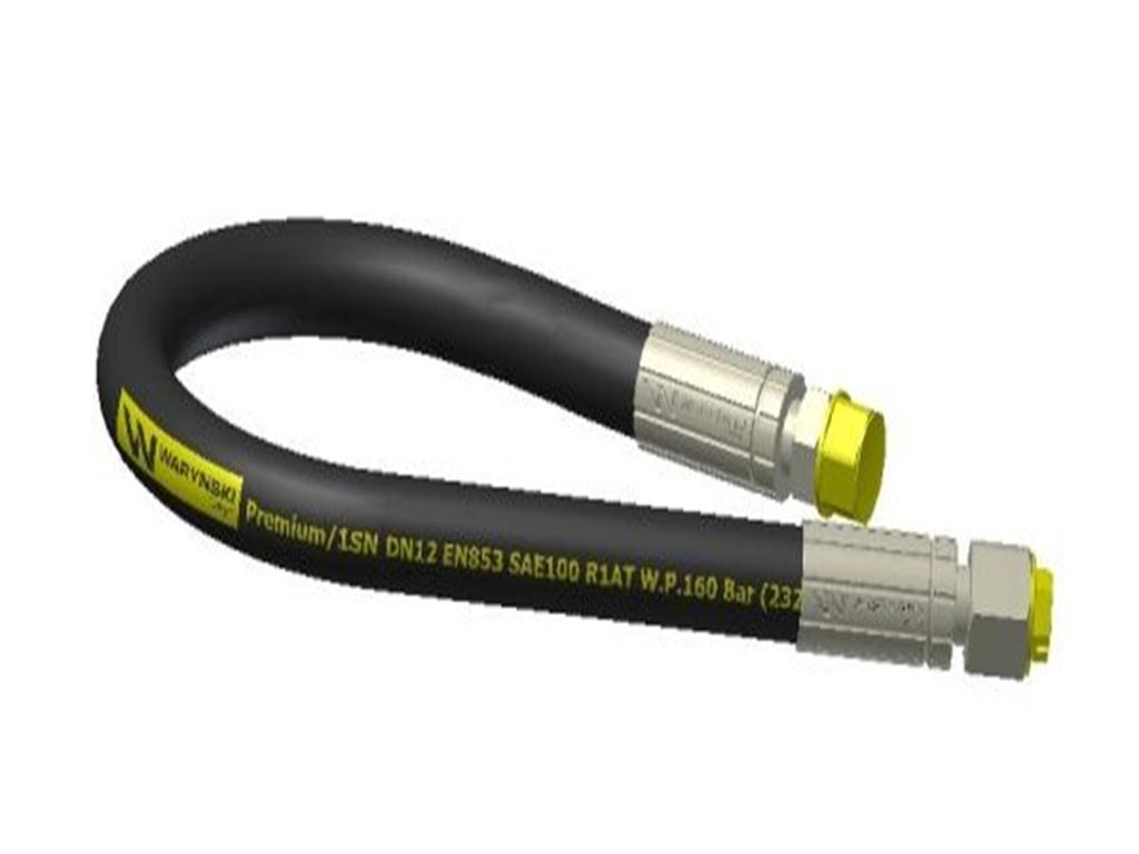 Przewód hydrauliczny 160 bar gwint M22x1.5 proste L-1500mm DN12-1SN  (AB-13-1500; P11P21) 16MPa Waryński