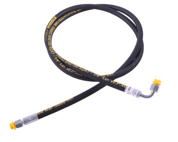 Przewód hydrauliczny 400 bar gwint M14x1.5 prosta/90 stopni (kolanko) L-2000mm DN06-2SN (AK-06-1000; P11P12) 40.0 Mpa Waryński