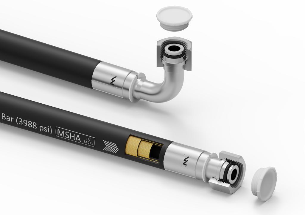 Przewód hydrauliczny gładki z uszczelnieniem - 275 bar gwint M22x1.5 prosta/90 stopni L-1500mm DN12-12SN (AK-13-1500; P11P12) 27.5MPa Waryński