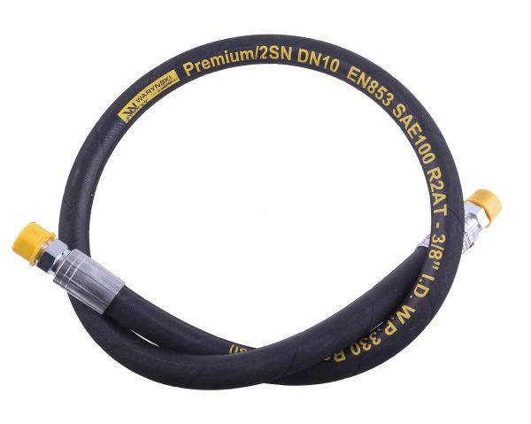 Przewód hydrauliczny 330 bar gwint M18x1.5 proste GZ L-1000mm DN10-2SN (BB-10-1000; P21P21) 33.0MPa Waryński