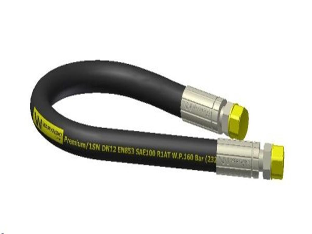Przewód hydrauliczny 275 bar gwint M22x1.5 proste L-500mm DN12-2SN 7214/07-089/0 Cyklop (BB-13-500;P21P21) 27.5MPa Waryński