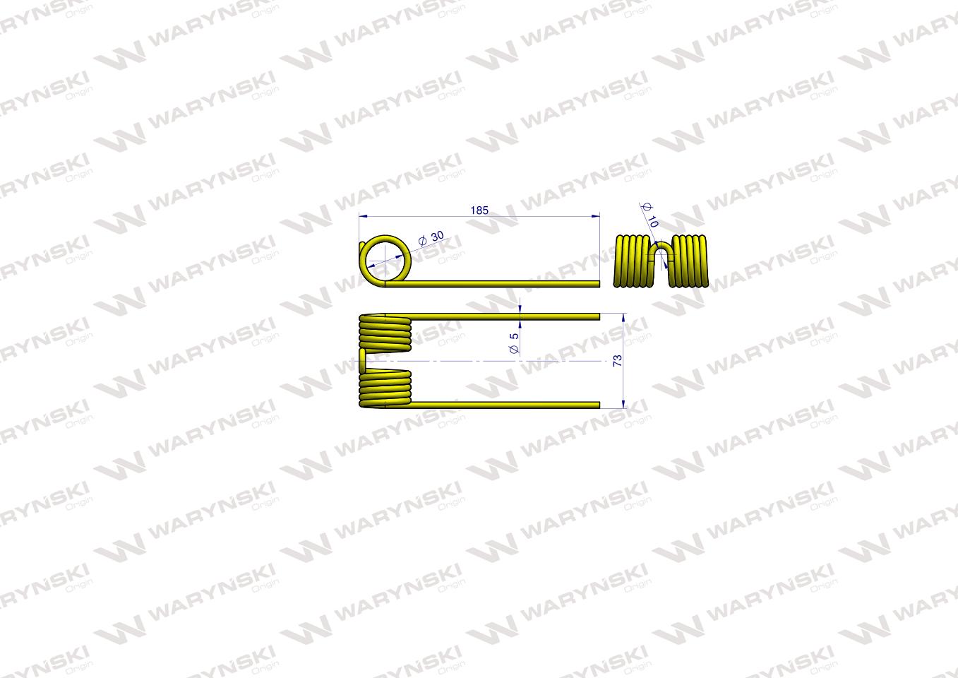 Palec podbieracza zastosowanie John Deere CC32965 Waryński