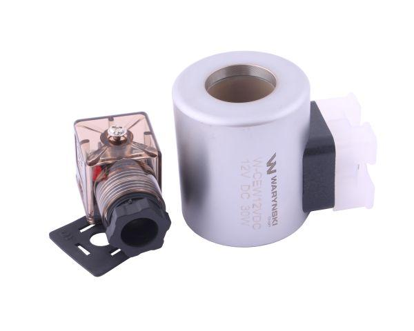 Cewka dzielnika elektrozaworu W-E38DVS6/2. W-E12DVS6/2  12V DC 30W Waryński