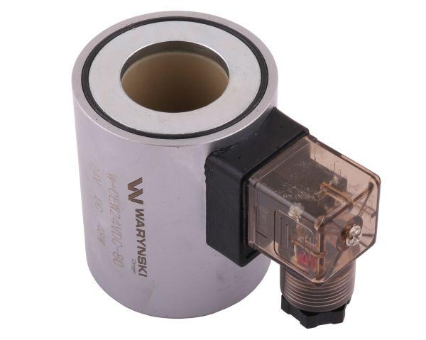 Cewka dzielnika elektrozaworu W-E12DVS6/2-80L. W-E12DVS3/2-80L  24V DC 48W Waryński