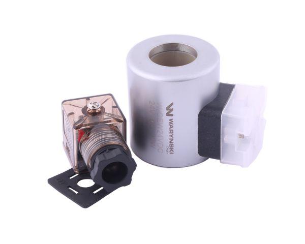 Cewka dzielnika elektrozaworu W-E38DVS6/2. W-E12DVS6/2  24V DC 30W Waryński