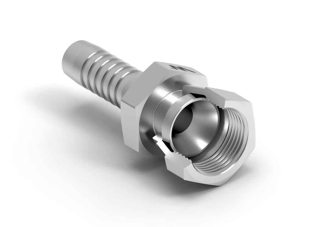 Zakucie hydrauliczne DK DN16 27x1.5 (pasuje do KOMATSU) PREMIUM Waryński  ( sprzedawane po 2 )