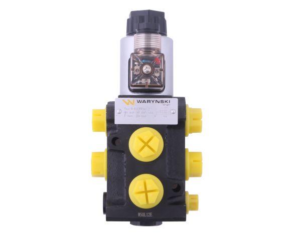 Dzielnik, zawór, elektrozawór kierunkowy elektromagnetyczny kontroli W-E12DVS6/2 (DVS6/50L) G1/2" 50L Waryński