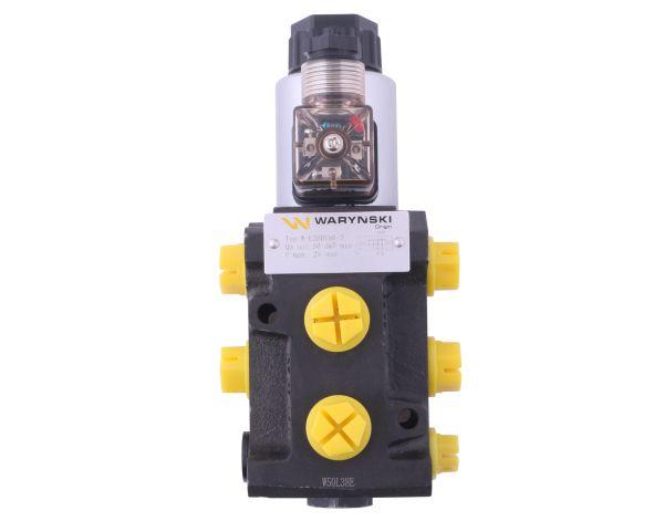 Dzielnik, zawór, elektrozawór kierunkowy elektromagnetyczny kontroli W-E38DVS6/2 (DVS6/50 L/MIN) G3/8" 50L Waryński
