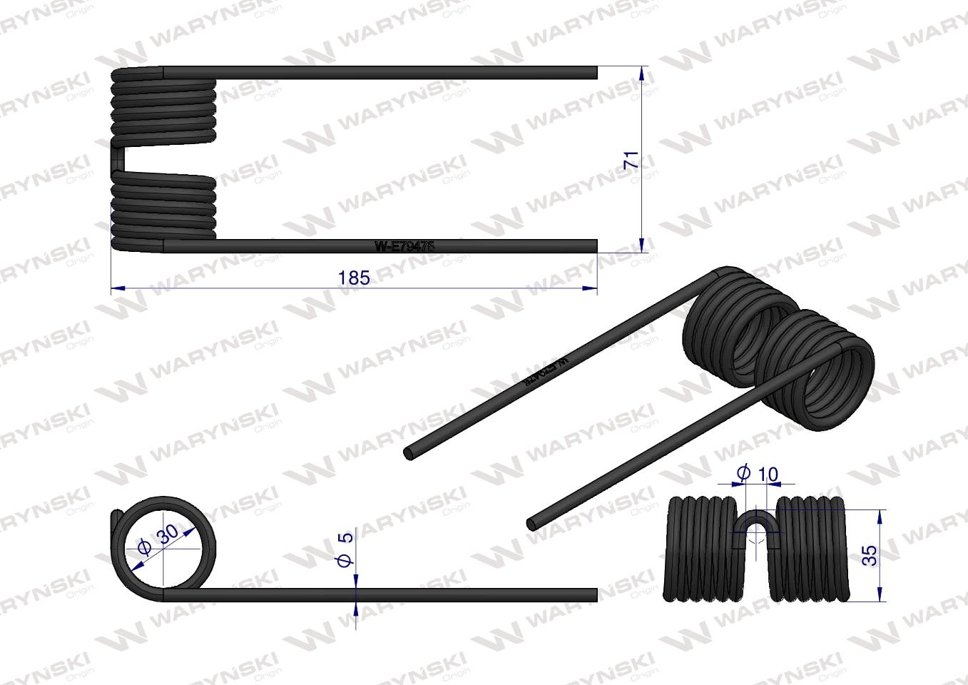 Palec podbieracza zastosowanie John Deere E79475 Waryński