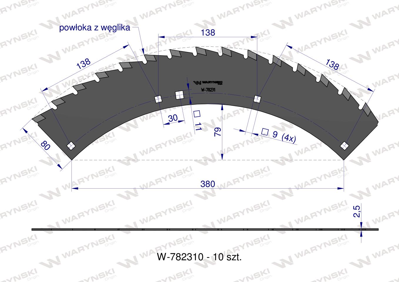 Zestaw PIŁ KEMPER 375 CA790405, Waryński