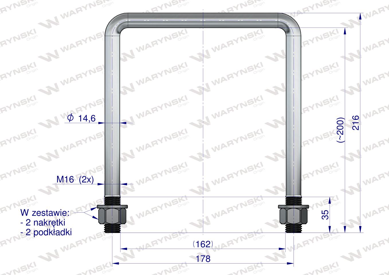 Jarzmo, Cybant, M16 162x200, Waryński