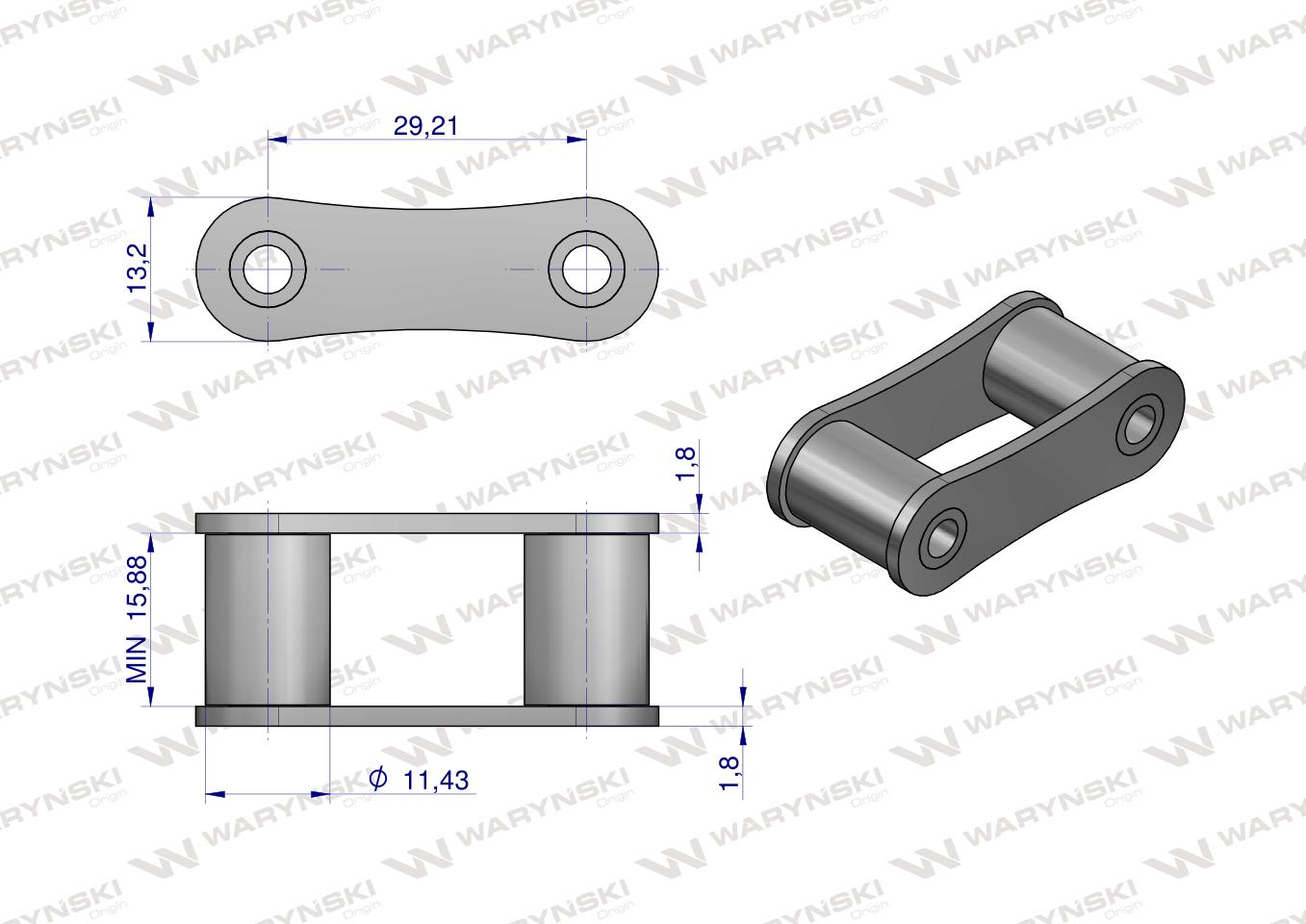 Ogniwo łańcucha S32 Waryński ( sprzedawane po 5 )