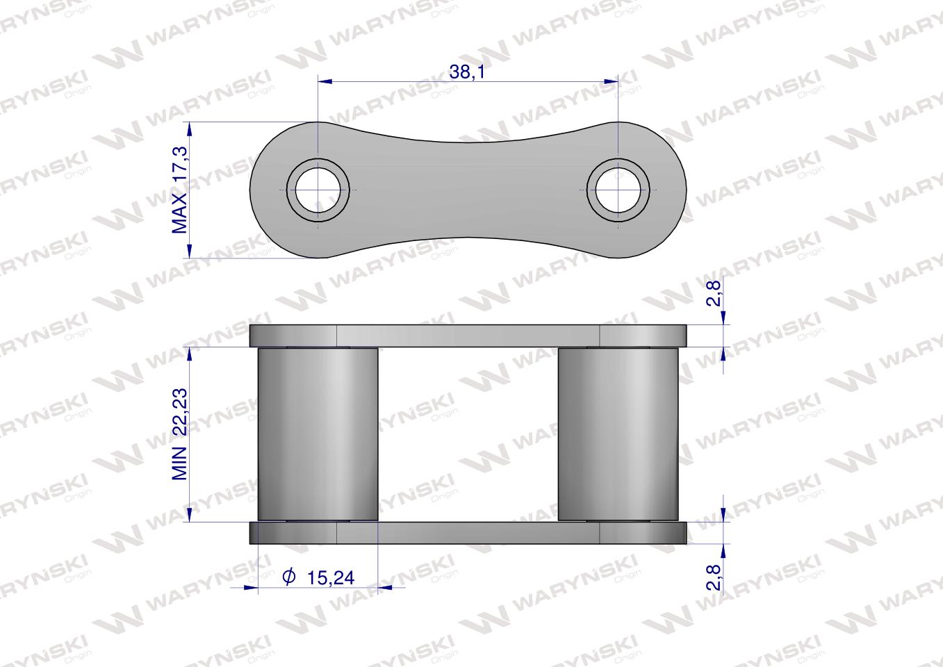 Ogniwo łańcucha S52 Waryński ( sprzedawane po 5 )