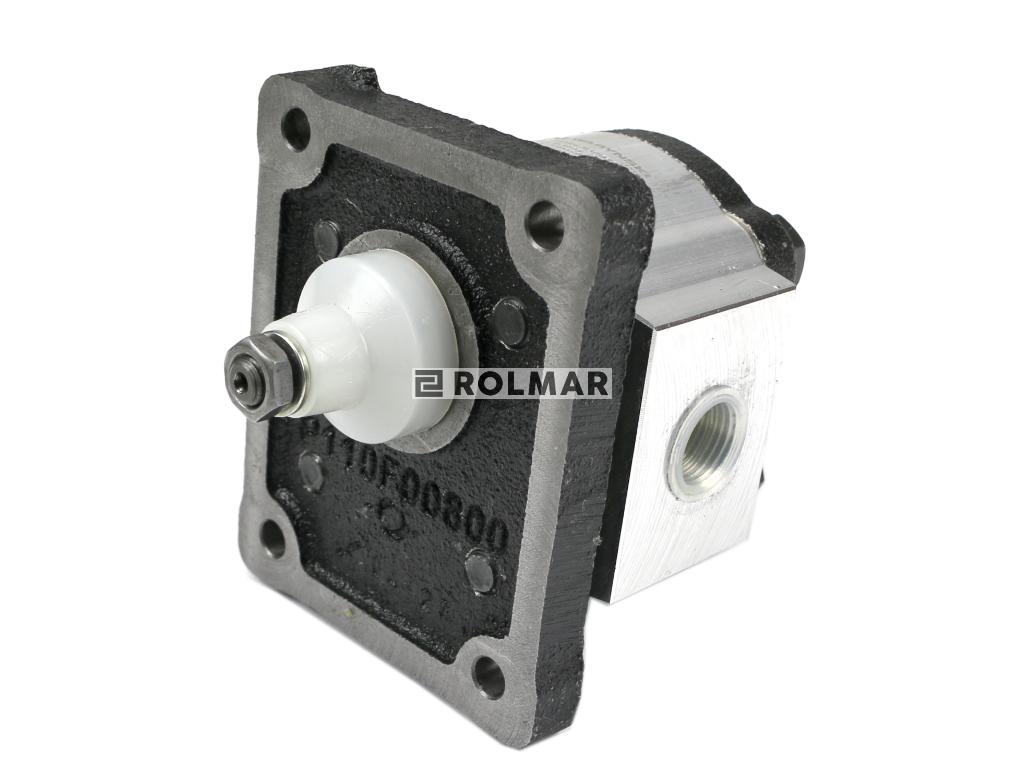 Pompa hydrauliczna zębata 1.0cm3 (grupa 1 - typ europejski) wałek 1:8 przyłącza obustronnie gwinty wewnętrzne 3/8 (obroty prawe) max.250 bar Waryński