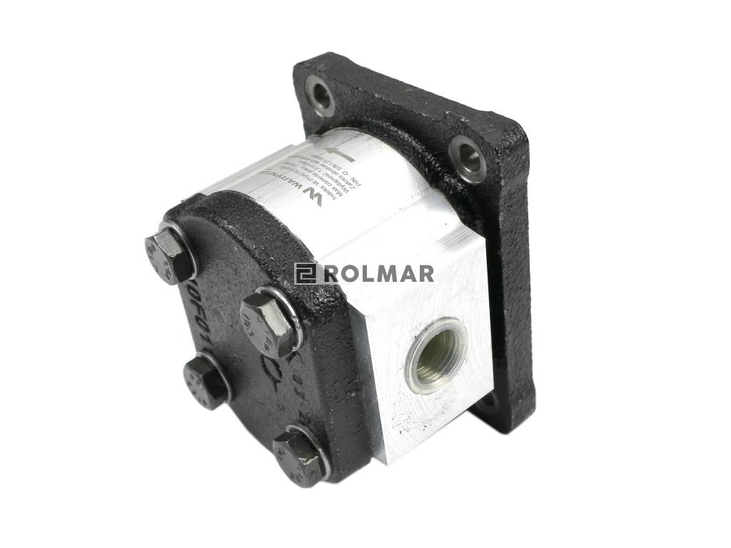 Pompa hydrauliczna zębata 1.0cm3 (grupa 1 - typ europejski) wałek 1:8 przyłącza obustronnie gwinty wewnętrzne 3/8 (obroty prawe) max.250 bar Waryński