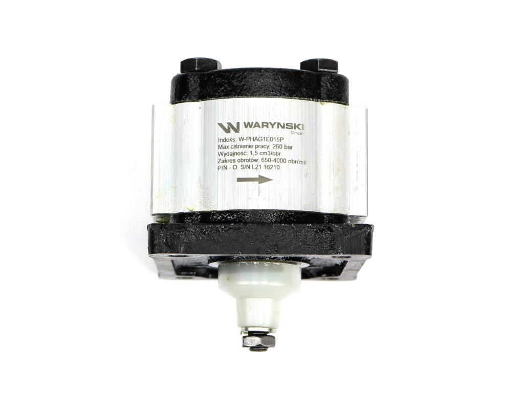 Pompa hydrauliczna zębata 1.5cm3 (grupa 1 - typ europejski) wałek 1:8 (obroty prawe) max.260 bar Waryński