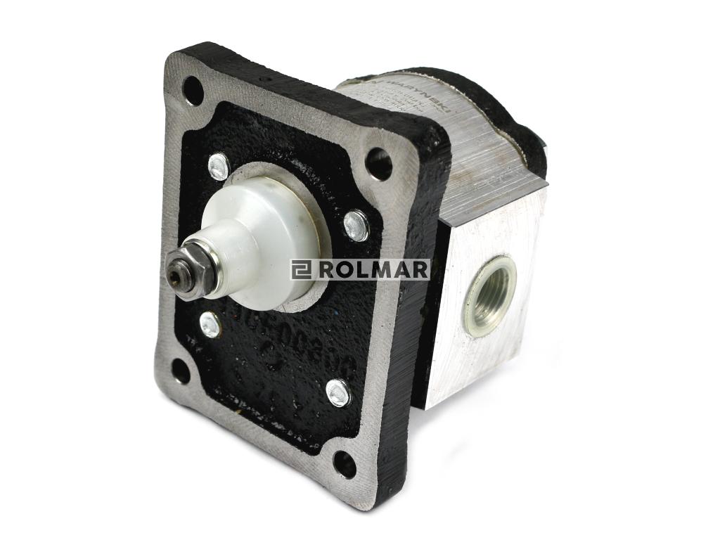 Pompa hydrauliczna zębata 1.5cm3 (grupa 1 - typ europejski) wałek 1:8 przyłącza obustronnie gwinty wewnętrzne 3/8 (obroty prawe) max.260 bar Waryński