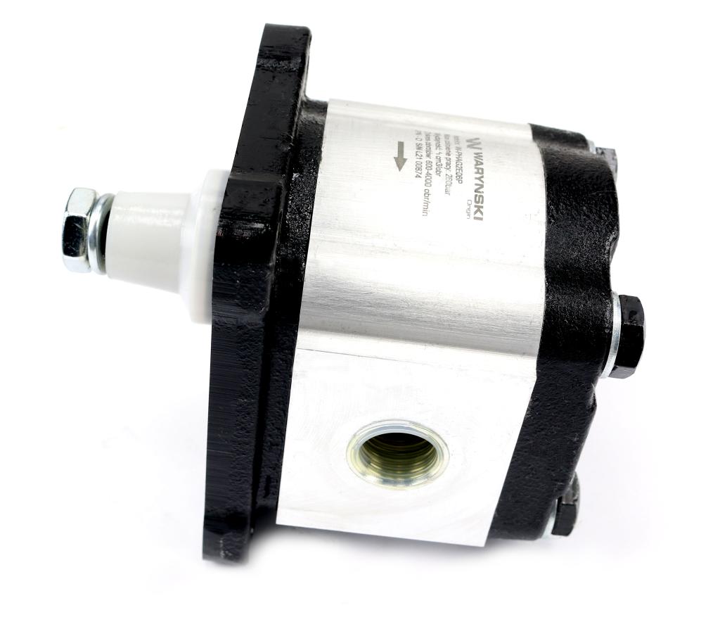 Pompa hydrauliczna zębata 4.0cm3 (grupa 2 - typ europejski) wałek 1:8 przyłącza gwintowane (obroty prawe) max.260 bar Waryński