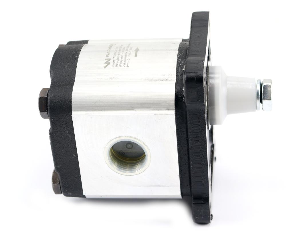 Pompa hydrauliczna zębata 14.0cm3 (grupa 2 - typ europejski) wałek 1:8 przyłącza gwintowane (obroty prawe) max.260 bar Waryński