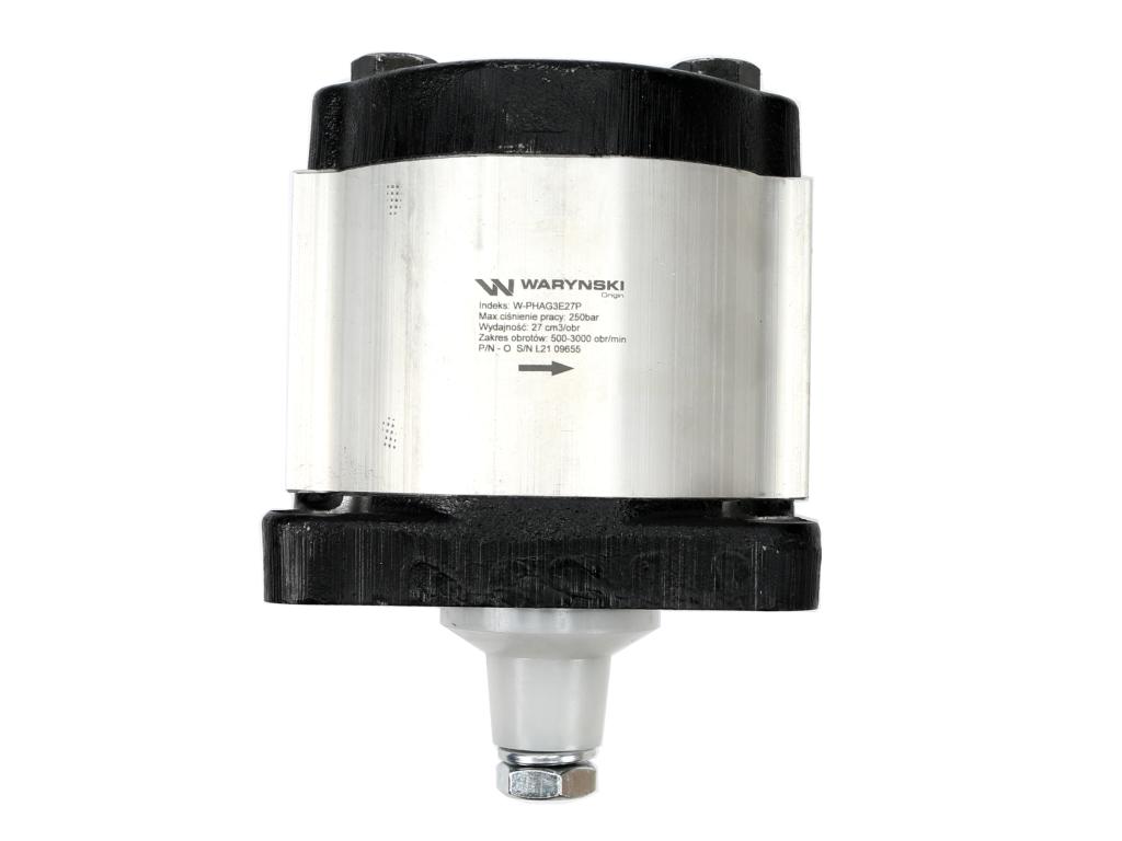 Pompa hydrauliczna zębata 27.0cm3 (grupa 3 - typ europejski) wałek 1:8 przyłącza gwintowane (obroty prawe) max.250 bar Waryński