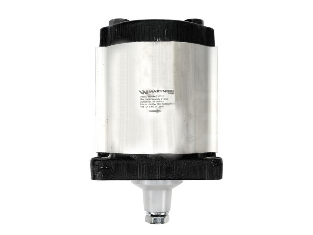 Pompa hydrauliczna zębata 52.0cm3 (grupa 3 - typ europejski) wałek 1:8 przyłącza gwintowane (obroty prawe) max.210 bar Waryński
